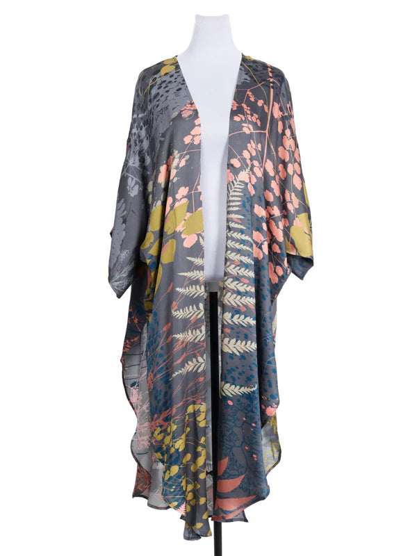 TROPICAL LONG SLIT KIMONO