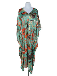 FLORAL MODAL SATIN KIMONO