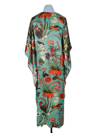 FLORAL MODAL SATIN KIMONO