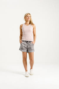 BOBBY SINGLET IVORY / BLOOM STRIPES