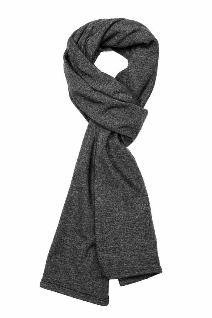 100% MERINO SCARF CHARCOAL