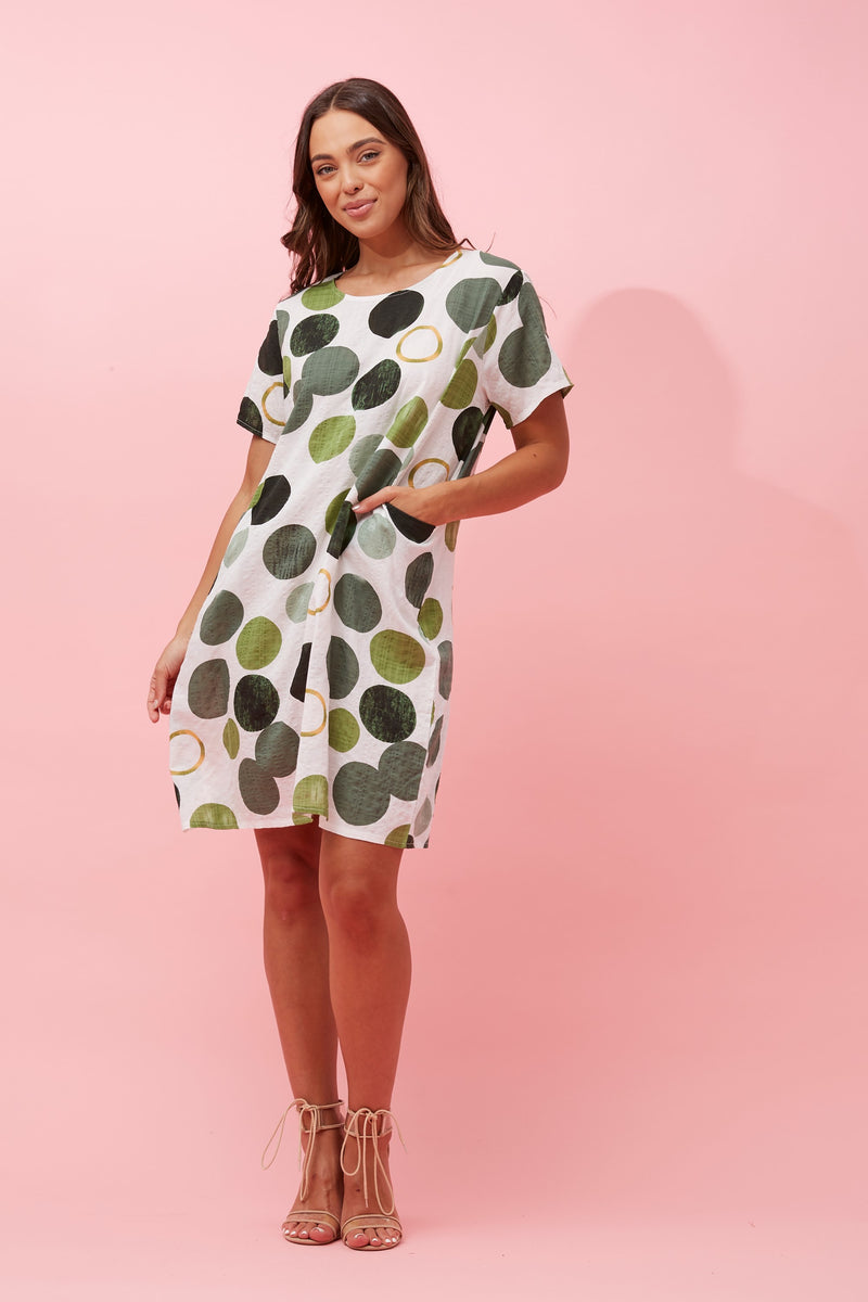 COTTON DRESS WITH POCKETS