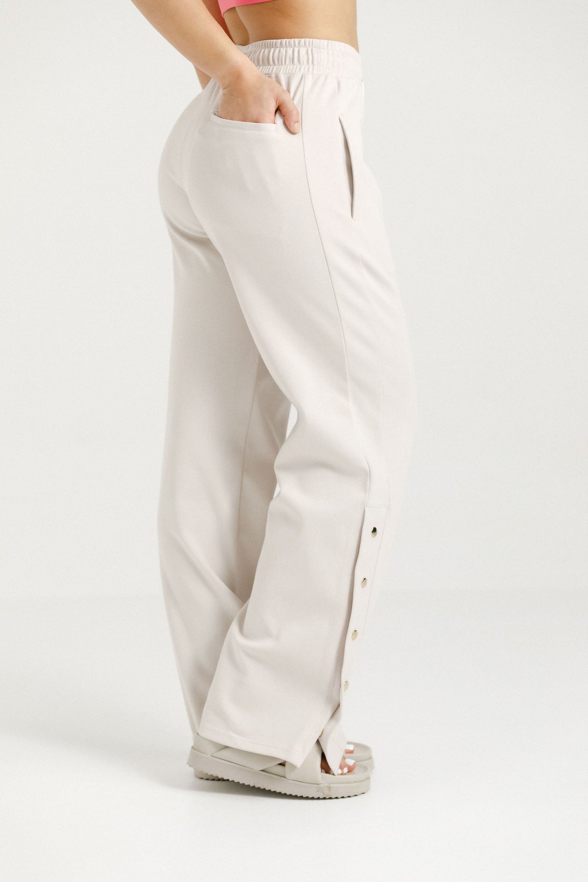 DOME SIDE PANTS IVORY