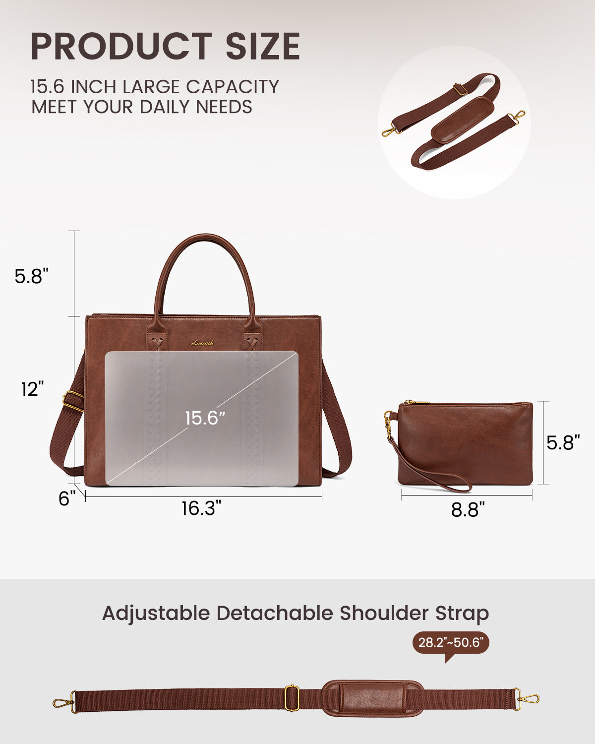 DIXIE LAPTOP BAG TAN