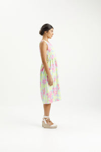 VITA DRESS LIME DAISIES