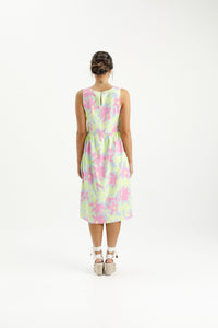 VITA DRESS LIME DAISIES