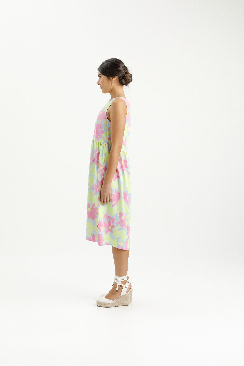 VITA DRESS LIME DAISIES