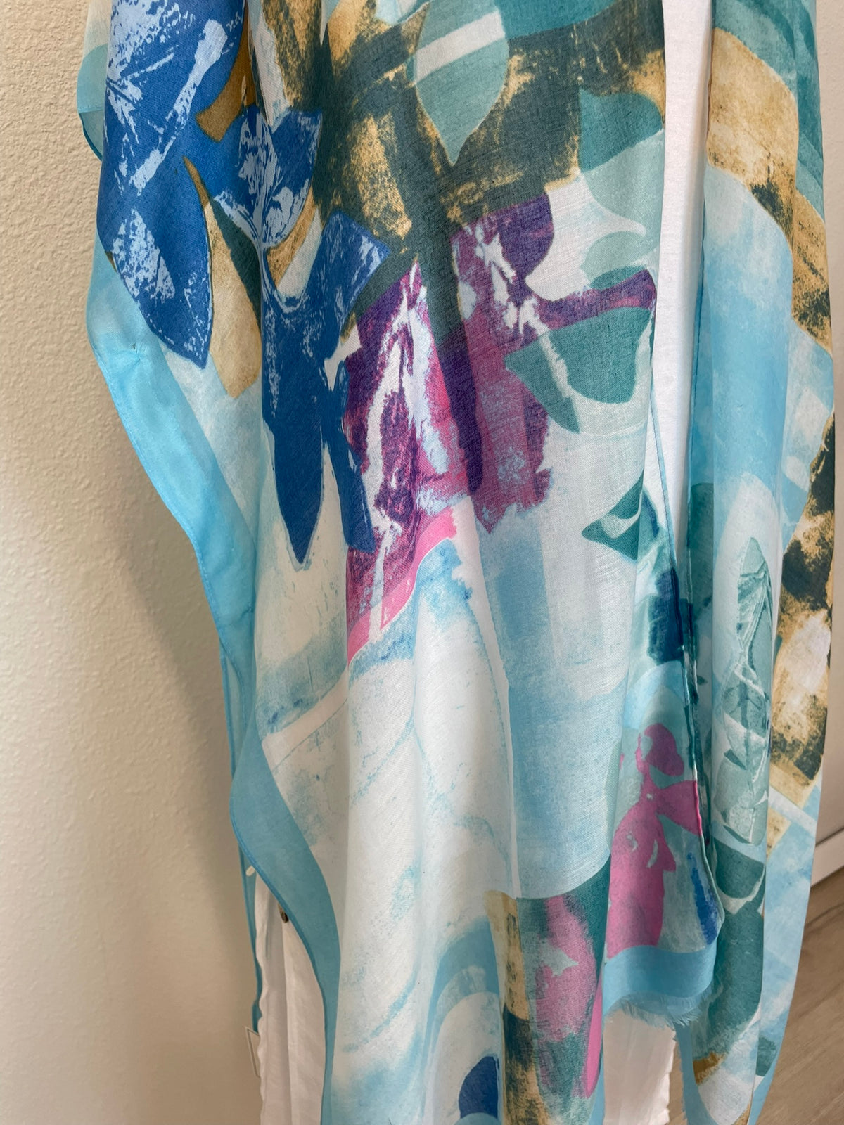 BEACH SHAWL OPEN EDGE COVER UP