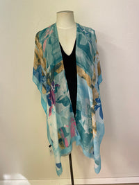 BEACH SHAWL OPEN EDGE COVER UP