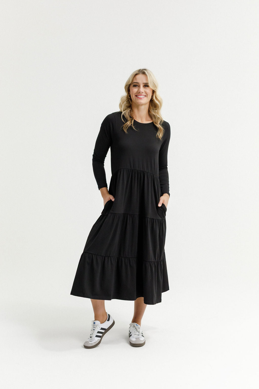 LONG SLEEVE KENDALL DRESS BLACK