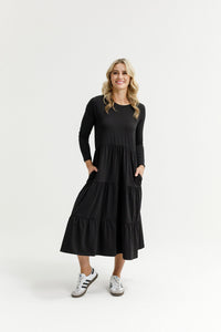 LONG SLEEVE KENDALL DRESS BLACK