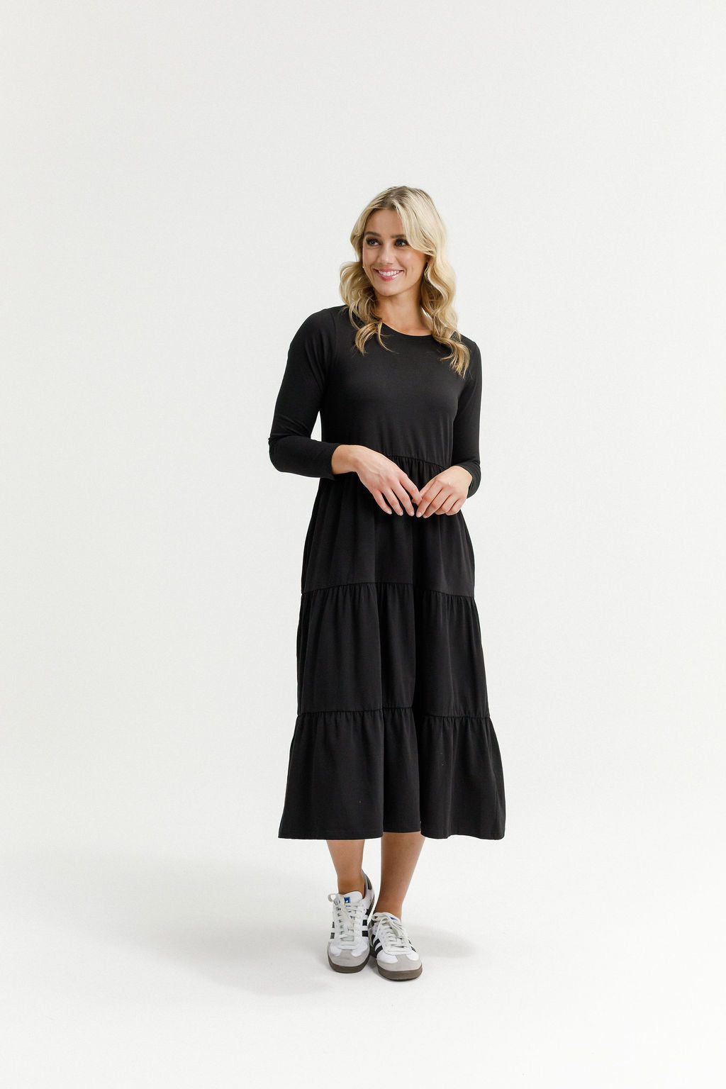 LONG SLEEVE KENDALL DRESS BLACK