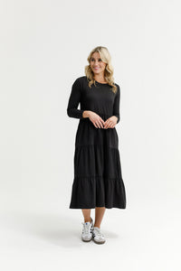 LONG SLEEVE KENDALL DRESS BLACK