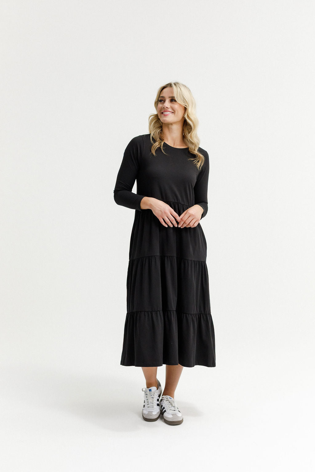 LONG SLEEVE KENDALL DRESS BLACK