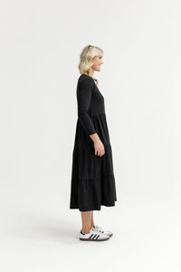 LONG SLEEVE KENDALL DRESS BLACK