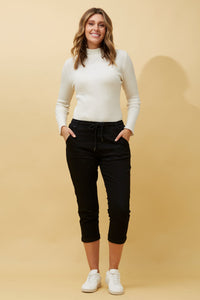 7/8 CROP PANT WITH DRAWSTRING