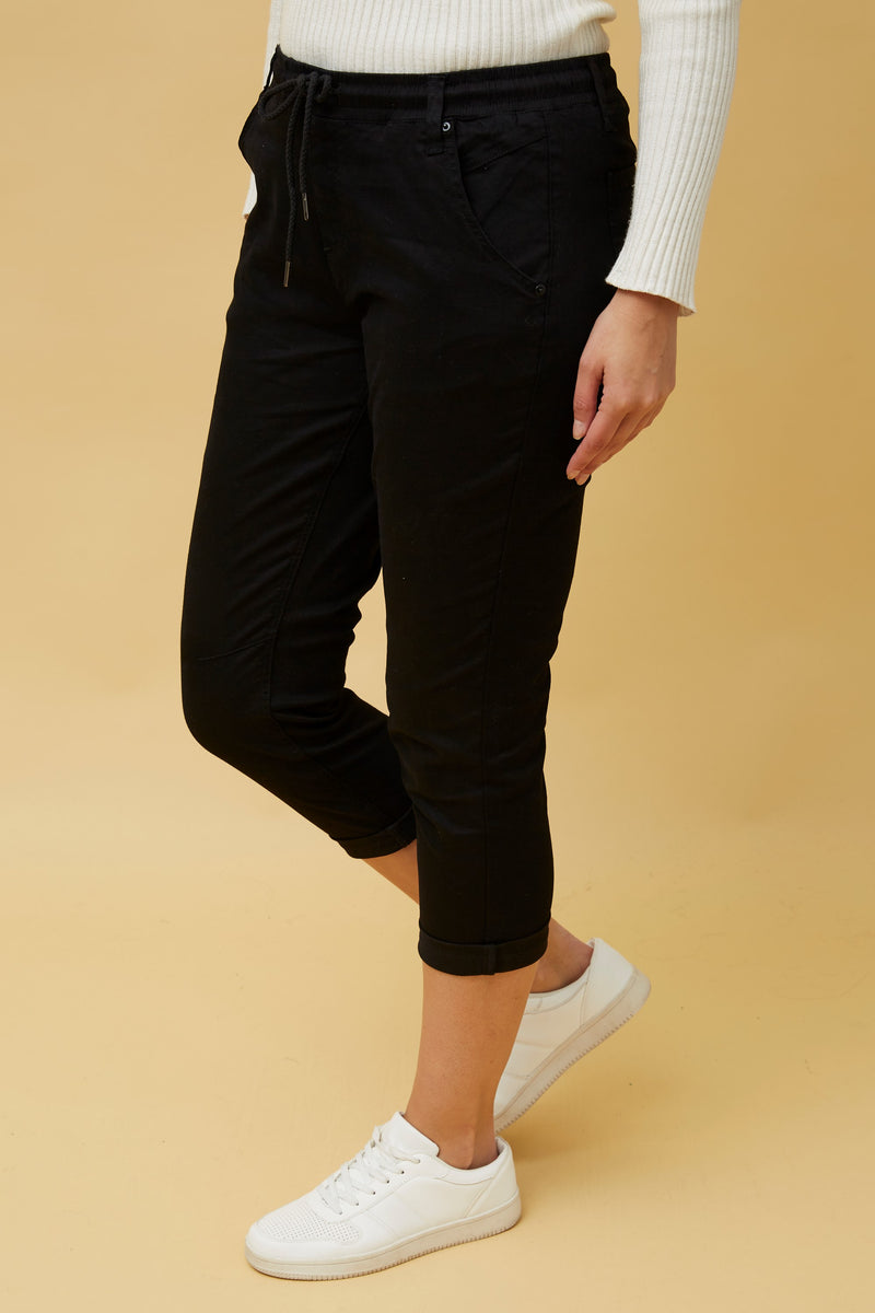 7/8 CROP PANT WITH DRAWSTRING