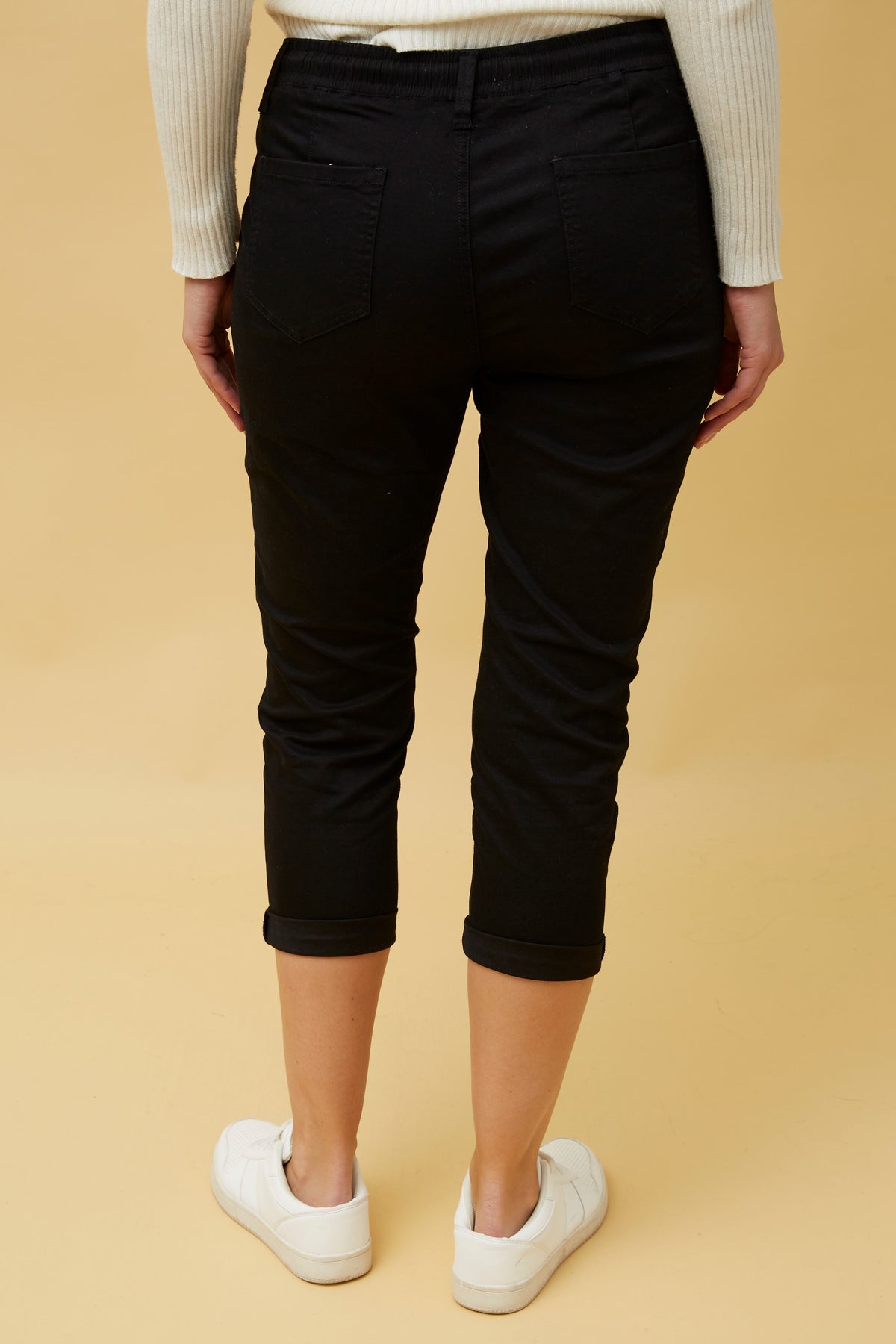 7/8 CROP PANT WITH DRAWSTRING