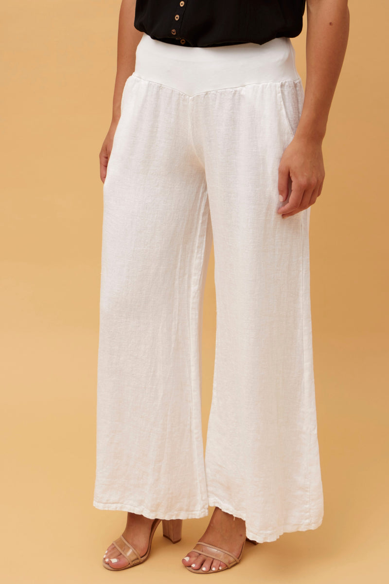 LINEN PANT WIDE LEG