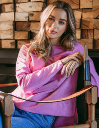 JAYNE THROW ON TOP FUCHSIA