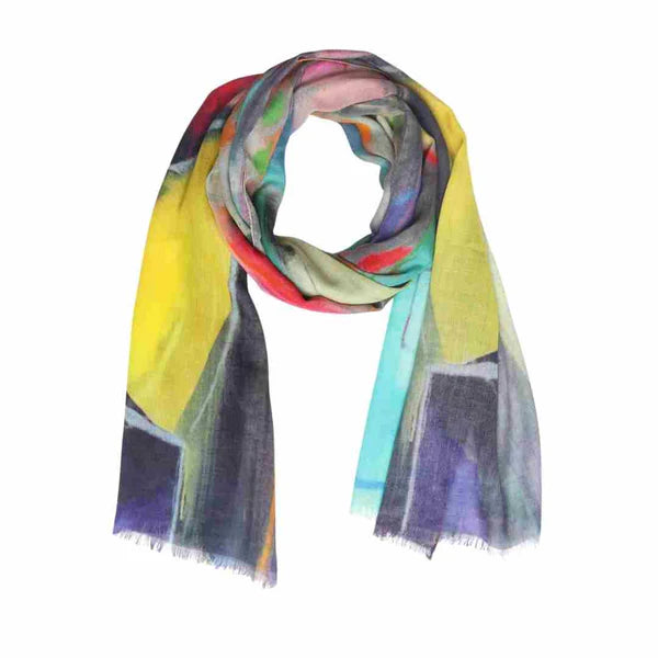 ABSTRACT ART COTTON MODAL DESIGNER SCARF