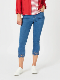 ISLA EMB JEAN DENIM