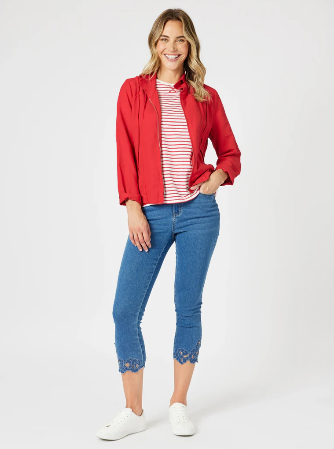 ISLA EMB JEAN DENIM