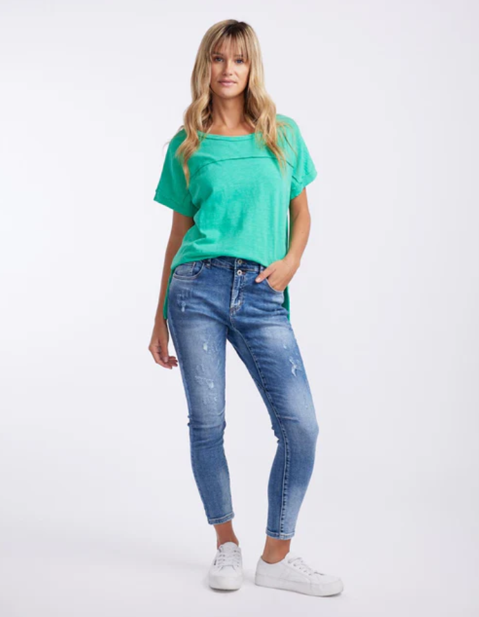THROW ON SHORT SLEEVE TEE