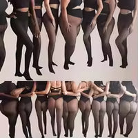 SCULPT FIT FLEECE LINED THERMAL TIGHTS SINGLE SEAM LATTE/BLACK