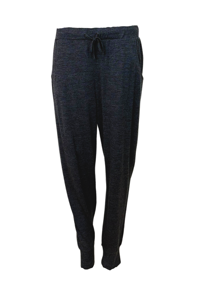 WOMEN'S 100% MERINO WOOL (210) JOGGER PANTS CHARCOAL