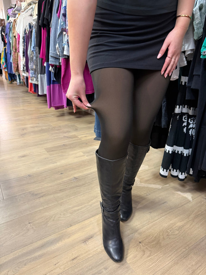 ACCESSORIES_FLEECE LINED THERMAL LEGGING TIGHTS NUDE/BLACK _ FLEECE LINED THERMAL LEGGING TIGHTS NUDE/BLACK _ Ebony Boutique NZ