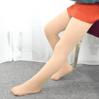 ACCESSORIES_KIDS FLEECE LINED THERMAL LEGGING TIGHTS NATURAL _ KIDS FLEECE LINED THERMAL LEGGING TIGHTS NATURAL _ Ebony Boutique NZ