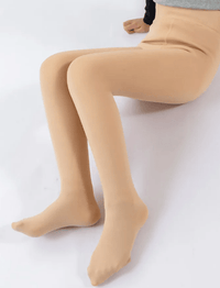 ACCESSORIES_KIDS FLEECE LINED THERMAL LEGGING TIGHTS NATURAL _ KIDS FLEECE LINED THERMAL LEGGING TIGHTS NATURAL _ Ebony Boutique NZ