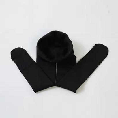 ACCESSORIES_KIDS FLEECE LINED THERMAL LEGGING TIGHTS SOLID BLACK _ KIDS FLEECE LINED THERMAL LEGGING TIGHTS SOLID BLACK _ Ebony Boutique NZ