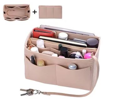 ACCESSORIES_TOTE BAG ORGANISER FELT LATTE _ TOTE BAG ORGANISER FELT LATTE _ Ebony Boutique NZ