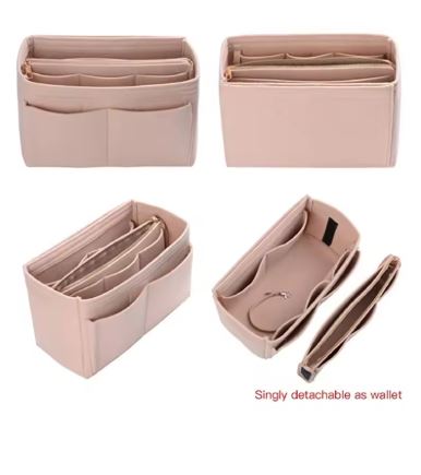 ACCESSORIES_TOTE BAG ORGANISER FELT LATTE _ TOTE BAG ORGANISER FELT LATTE _ Ebony Boutique NZ