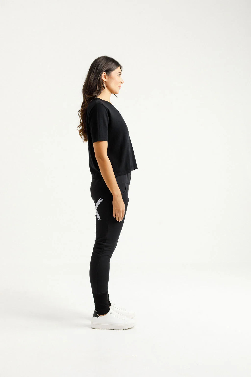 ALPINE APARTMENT PANT BLACK WITH LILAC X