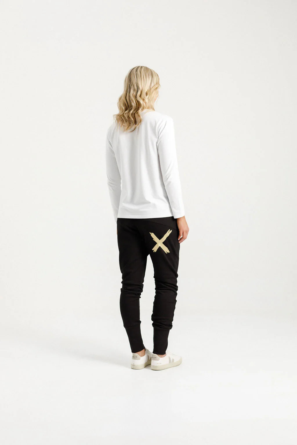 ALPINE APARTMENT PANTS BLACK WITH GOLD X