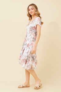 BOTTEGA MODA_COTTON LAYERED DRESS _ COTTON LAYERED DRESS _ Ebony Boutique NZ