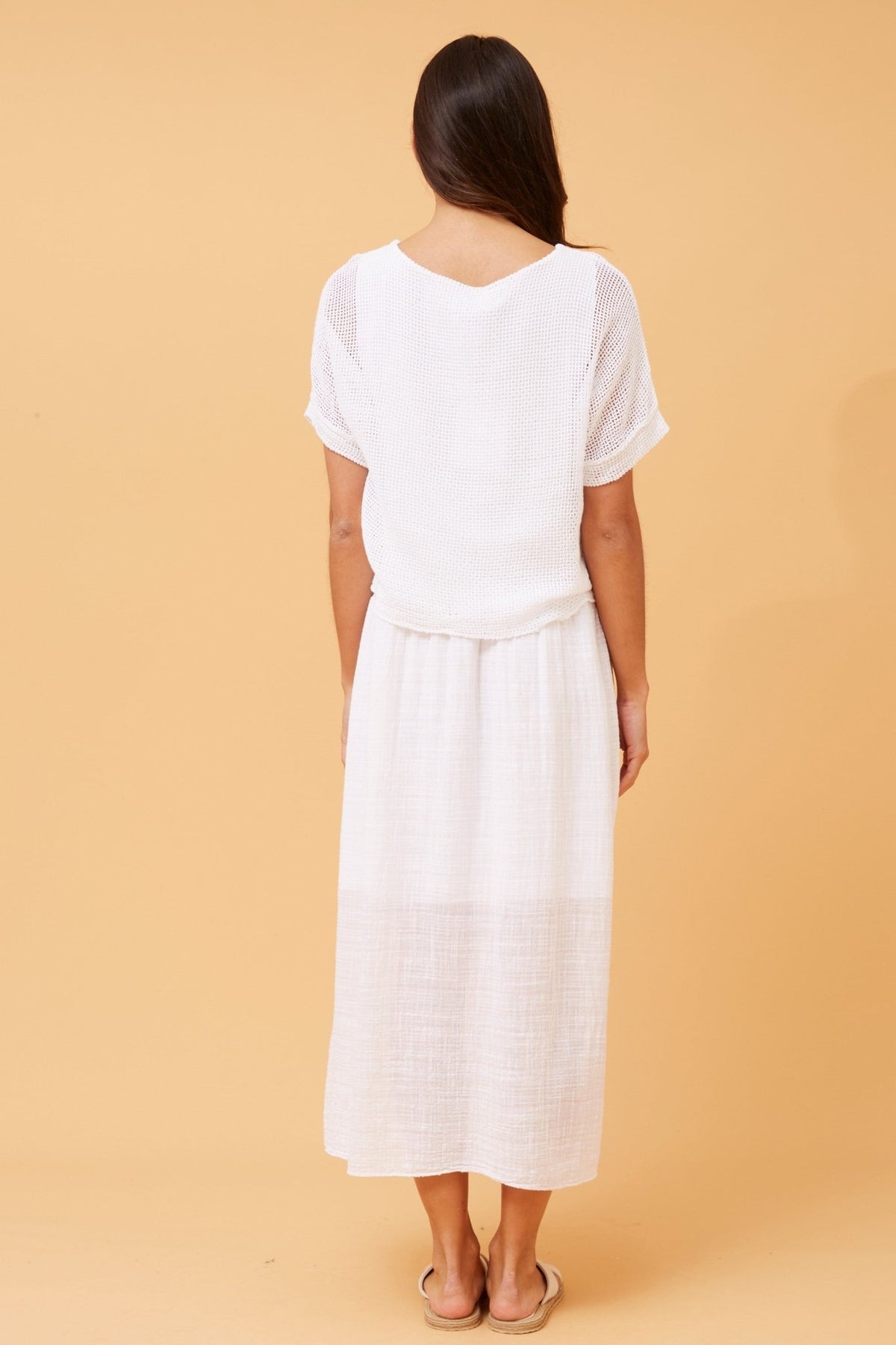 BOTTEGA MODA_COTTON LAYERED DRESS _ COTTON LAYERED DRESS _ Ebony Boutique NZ