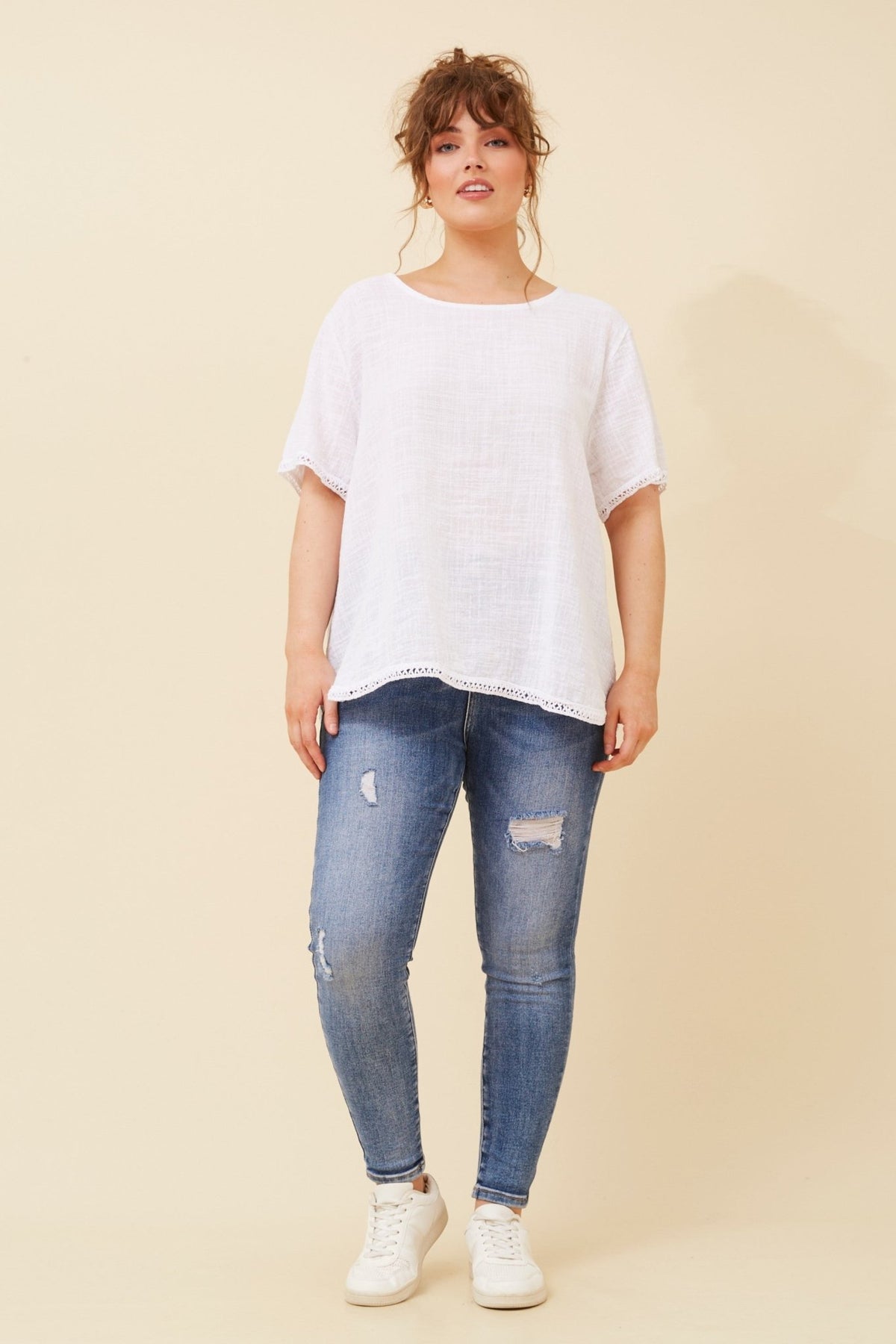 BOTTEGA MODA_COTTON SCOOP NECK TOP WHITE _ COTTON SCOOP NECK TOP WHITE _ Ebony Boutique NZ