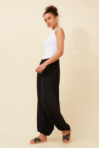 BOTTEGA MODA_RELAXED PANT VISCOSE BLACK _ RELAXED PANT VISCOSE BLACK _ Ebony Boutique NZ