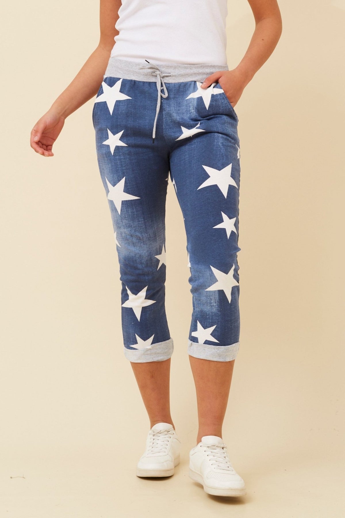 BOTTEGA MODA_STAR JOGGER DARK DENIM _ STAR JOGGER DARK DENIM _ Ebony Boutique NZ