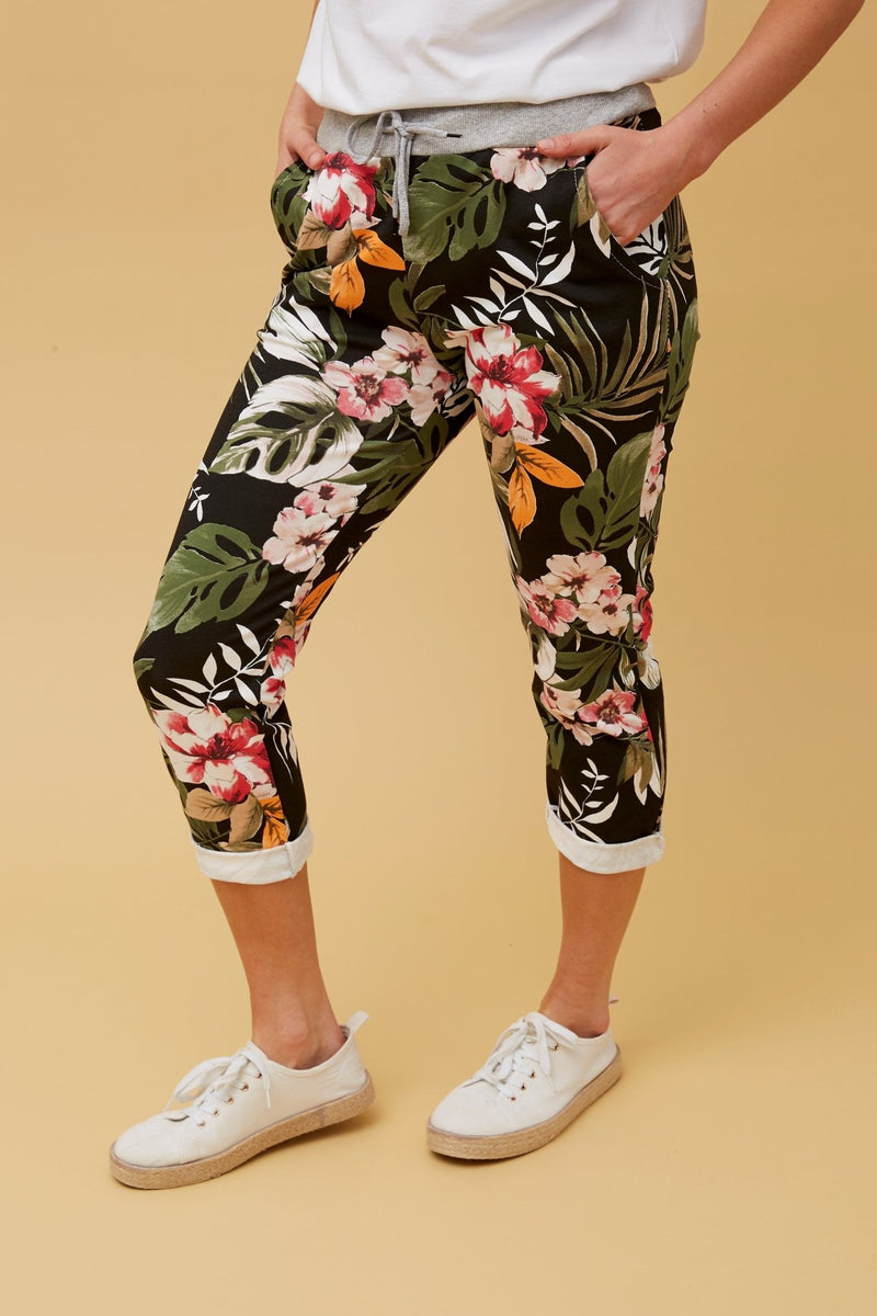 BOTTEGA MODA_TROPICAL JOGGER PANT _ TROPICAL JOGGER PANT _ Ebony Boutique NZ