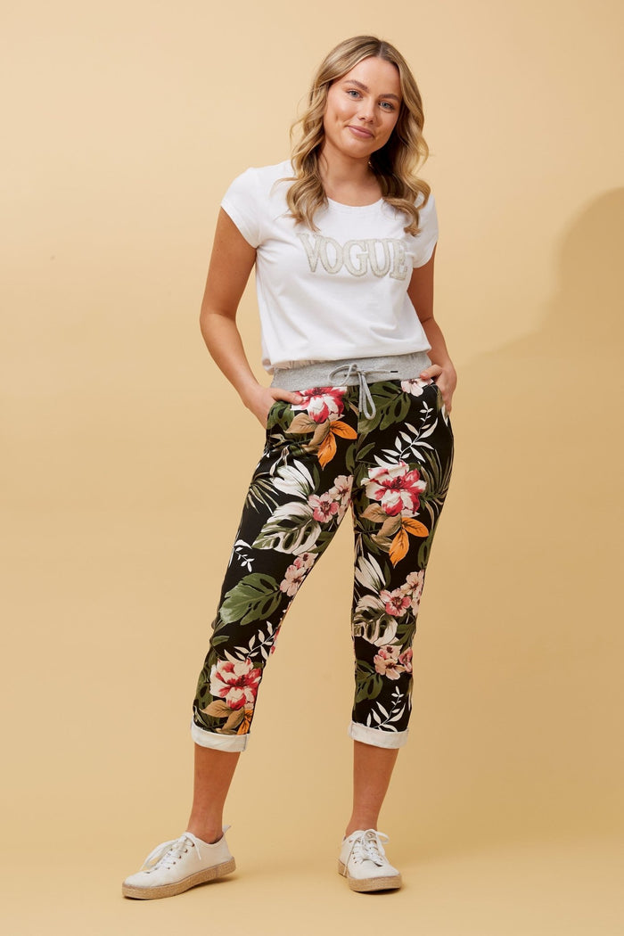 BOTTEGA MODA_TROPICAL JOGGER PANT _ TROPICAL JOGGER PANT _ Ebony Boutique NZ