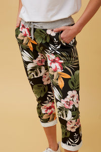 BOTTEGA MODA_TROPICAL JOGGER PANT _ TROPICAL JOGGER PANT _ Ebony Boutique NZ