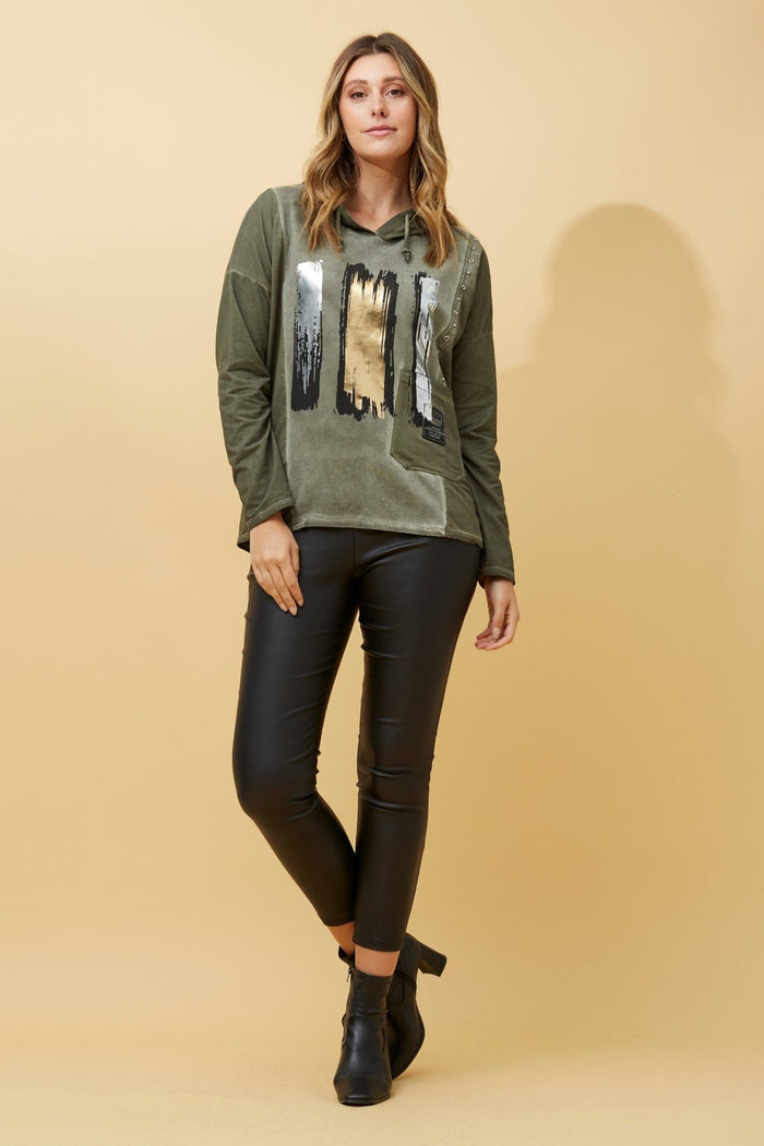 CAROLINE MORGAN_BRUSH STOKE PRINT JUMPER _ BRUSH STOKE PRINT JUMPER _ Ebony Boutique NZ