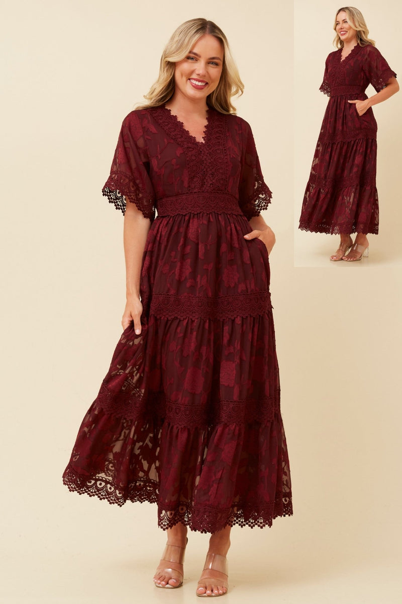 CAROLINE MORGAN_BURN OUT DRESS _ BURN OUT DRESS _ Ebony Boutique NZ