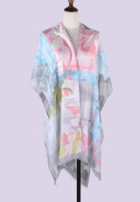 CHAMELEON_BEACH SHAWL OPEN EDGE COVER UP _ BEACH SHAWL OPEN EDGE COVER UP _ Ebony Boutique NZ