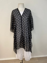 CHAMELEON_BEACH SHAWL PEARL BUTTON COVER UP _ BEACH SHAWL PEARL BUTTON COVER UP _ Ebony Boutique NZ